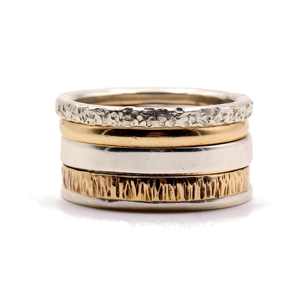 Trio Stacking Ring Collection, Handmade in Sterling Silver. - Lulu &  Charles Jewellery